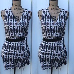 Olive & Oak Ava Wrap Print Romper